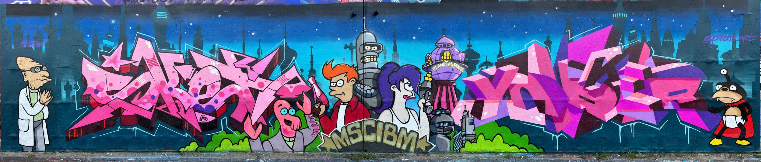 Sket185 Yorker Futurama wall 2024 NDSM Amsterdam